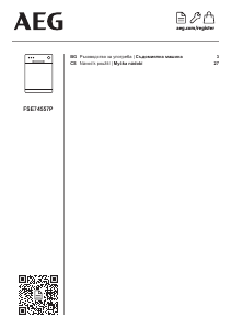 Manuál AEG FSE74557P Myčka na nádobí