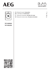 Manual de uso AEG TR718EBOB Secadora