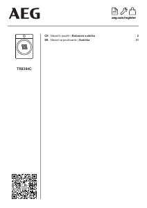 Návod AEG TR8384C Sušička