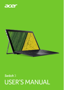 Handleiding Acer Switch 3 Tablet