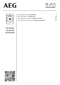 Bruksanvisning AEG TR718P2OKR Torktumlare