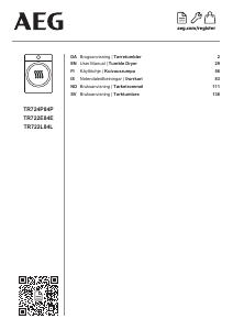 Brugsanvisning AEG TR722L84L Tørretumbler