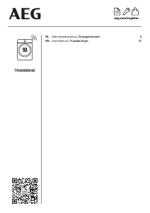 Bruksanvisning AEG TR868MB4B Torktumlare