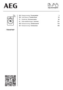 Brugsanvisning AEG TR944P96P Tørretumbler
