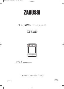 Handleiding Zanussi ZTE 220 Wasdroger