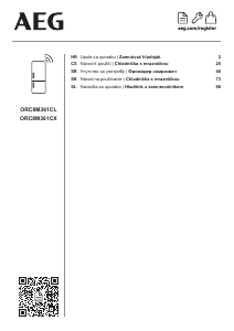 Manuál AEG ORC8M361CL Lednice s mrazákem