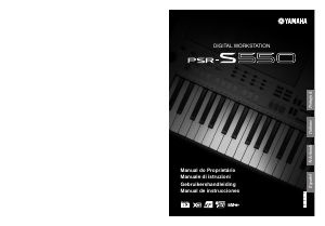 Handleiding Yamaha PSR-S550 Toetsenbord