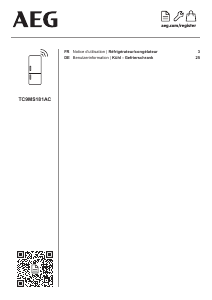 Bedienungsanleitung AEG TC9MS181AC Kühl-gefrierkombination