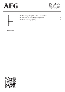 Manuál AEG PCB7000 Lednice s mrazákem