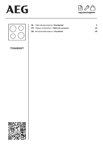 Bedienungsanleitung AEG TO84IB00IT Kochfeld