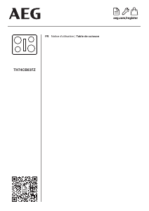 Mode d’emploi AEG TH74CB03FZ Table de cuisson