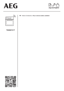Mode d’emploi AEG TK8NK721T Micro-onde