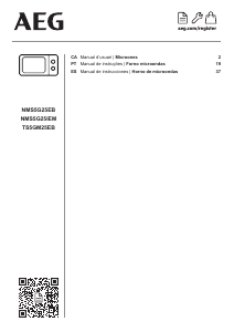 Manual de uso AEG TS5GM25EB Microondas