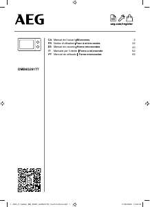 Manual de uso AEG OMB6G261TT Microondas