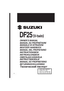 Bedienungsanleitung Suzuki DF25 Aussenborder