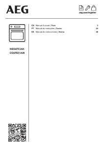 Manual de uso AEG OS6PB51AM Horno