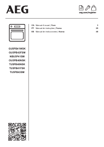 Manual de uso AEG GU5PB43FSM Horno