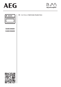 Manual AEG DUB535060M Oven