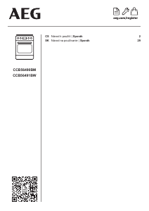 Manuál AEG CCB56491BW Sporák