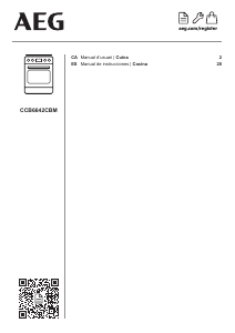 Manual de uso AEG CCB6642CBM Cocina