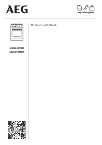 Manuál AEG CIB56491BW Sporák