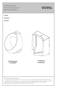 Mode d’emploi TOTO UT104E(V) Toilette