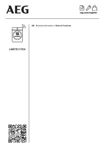 Bedienungsanleitung AEG LWR7E117EX Waschtrockner
