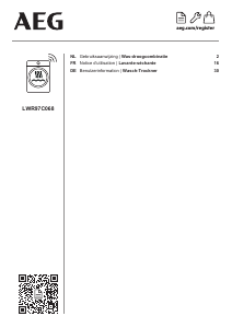 Mode d’emploi AEG LWR97C068 Lave-linge séchant