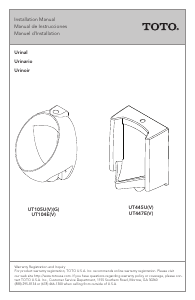 Manual TOTO UT445U(V) Toilet