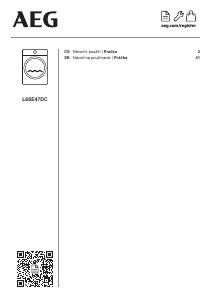 Manuál AEG L6SE47DC Pračka