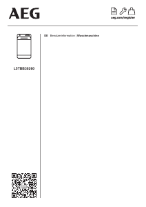 Bedienungsanleitung AEG L5TBB30260 Waschmaschine