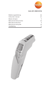 Mode d’emploi Testo 831 Thermomètre alimentaire