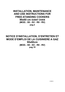 Mode d’emploi Bertazzoni PRO905VMFELXC Cuisinière