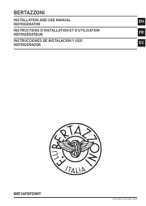 Mode d’emploi Bertazzoni REF36FDFZXNT Réfrigérateur