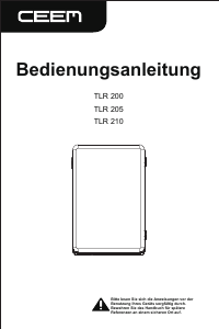 Bedienungsanleitung CEEM TLR 200 Kühlschrank