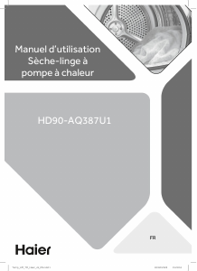 Mode d’emploi Haier HD90-AQ387U1 Sèche-linge