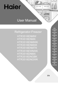 Manual Haier HTR3518EWMXK Frigorífico combinado
