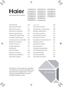 Manual Haier H50S85GUX Televizor LED