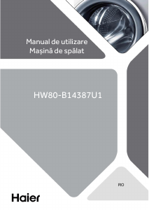 Manual Haier HW80-B14387U1 Mașină de spălat