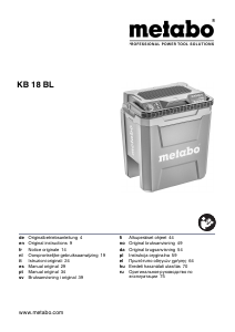 Bedienungsanleitung Metabo KB 18 BL Kühlbox