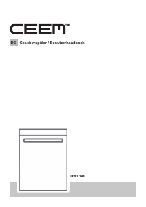 Bedienungsanleitung CEEM DWI 140 Geschirrspüler