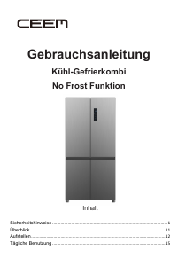 Bedienungsanleitung CEEM MD 525 Kühl-gefrierkombination