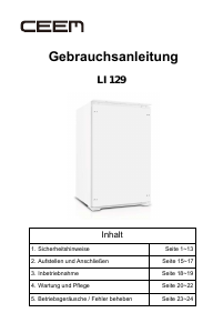 Bedienungsanleitung CEEM LI 129 Kühlschrank