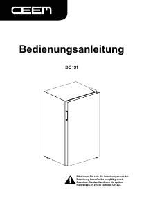 Bedienungsanleitung CEEM BC 191 Kühlschrank