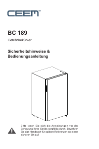 Bedienungsanleitung CEEM BC 189 Kühlschrank