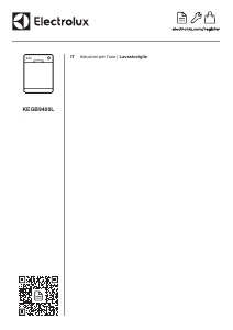 Manuale Electrolux KEGB9400L Lavastoviglie
