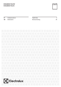 Käyttöohje Electrolux ESG89310UX Astianpesukone