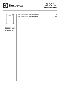 Brugsanvisning Electrolux ESG89311UX Opvaskemaskine