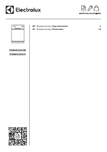 Bruksanvisning Electrolux ESM48320UX Diskmaskin