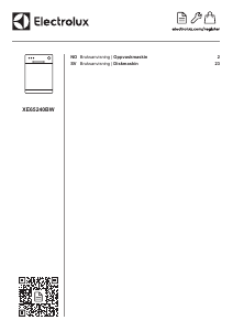Bruksanvisning Electrolux XE65240BW Oppvaskmaskin